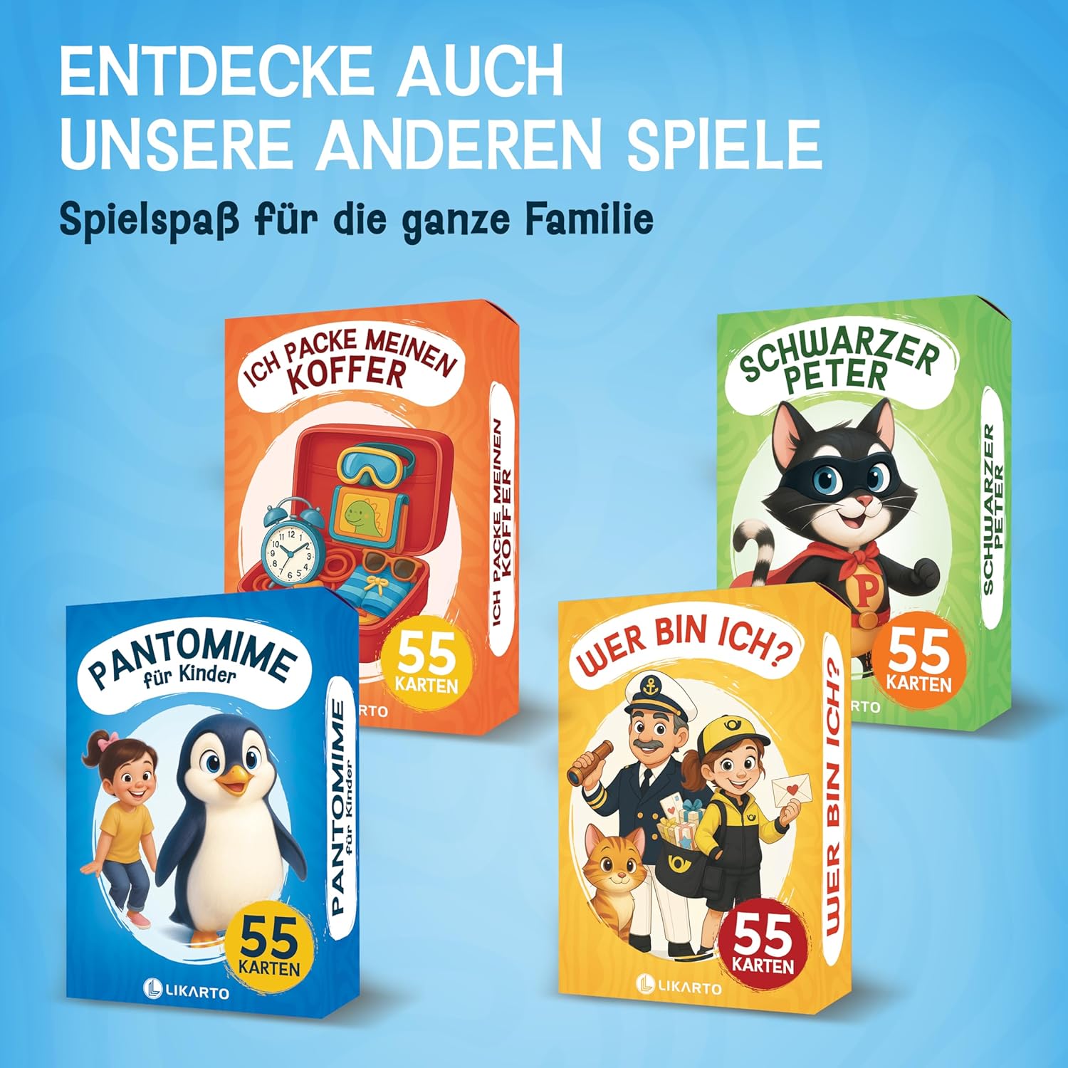 Thumbnail 6 de LIKARTO Pantomime Spiel für Kinder ab 4 Jahre ⚡