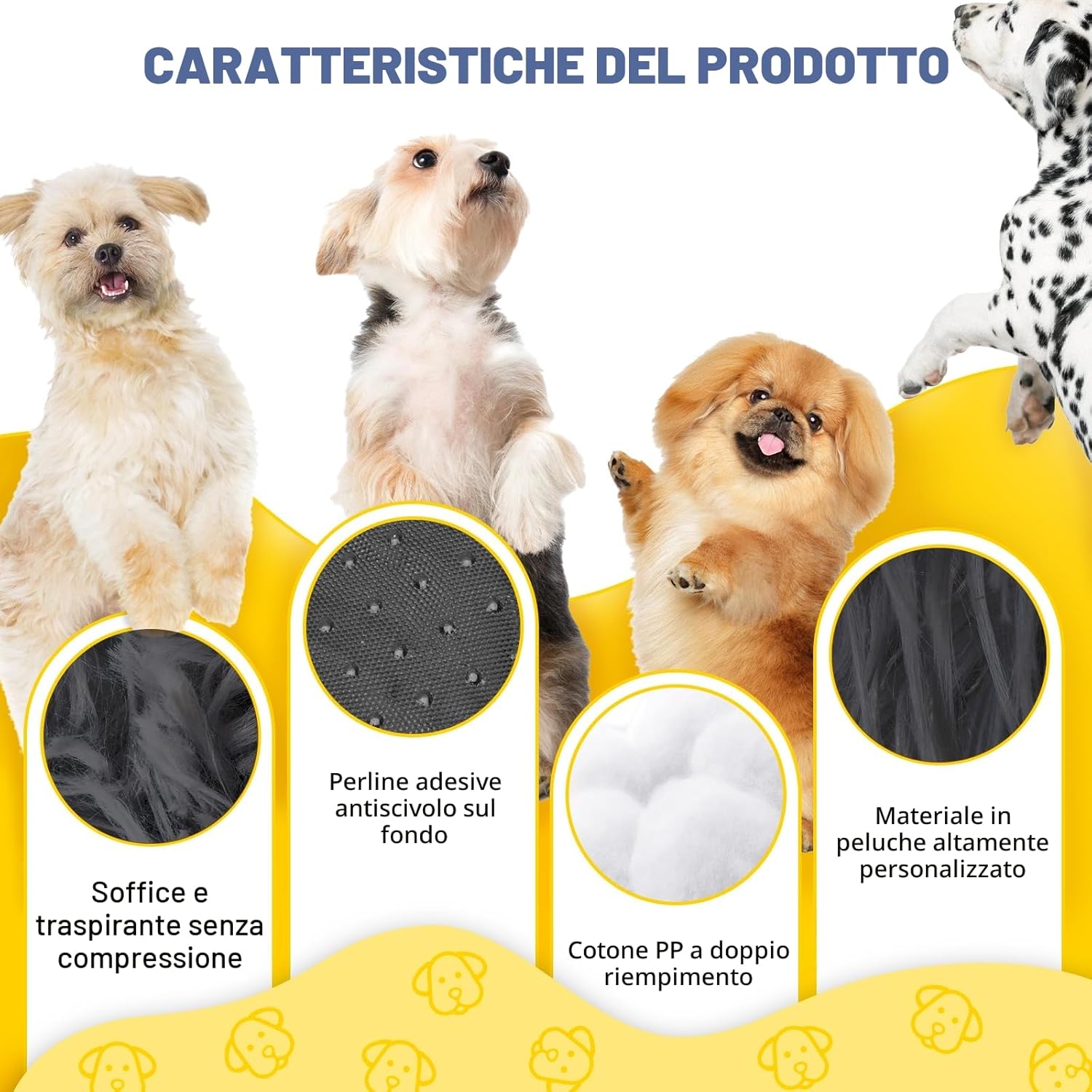 Detalle de LUOJINYI Cuccia morbida rotonda per cani 50 cm