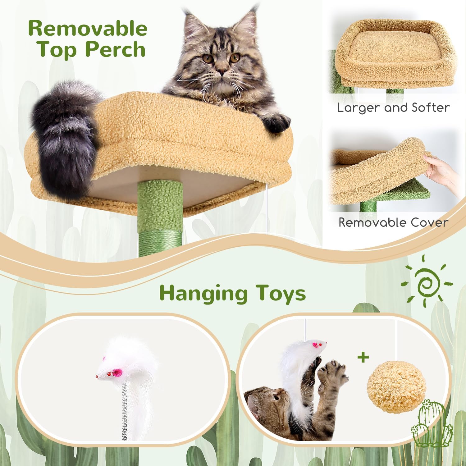 Thumbnail 4 de Globlazer Cat Tree, 68-Inch