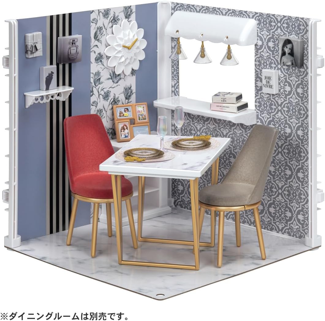 Detalle de タカラトミー リカちゃん LF-09 ダイニングテーブルセット Francfrancコラボ・食器付き