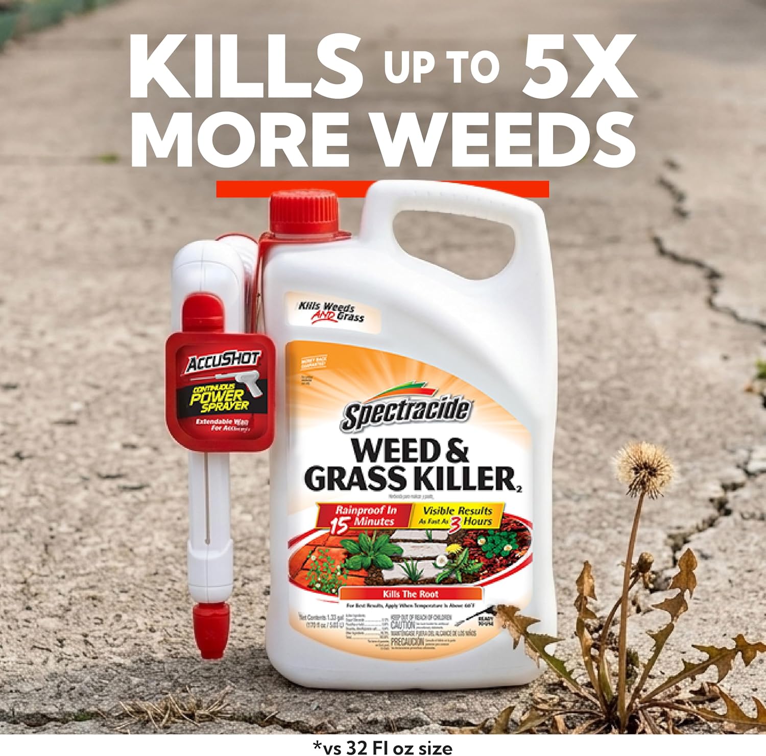 Thumbnail 1 de Spectracide Weed & Grass Killer with AccuShot Power Sprayer, 1.33 Gal