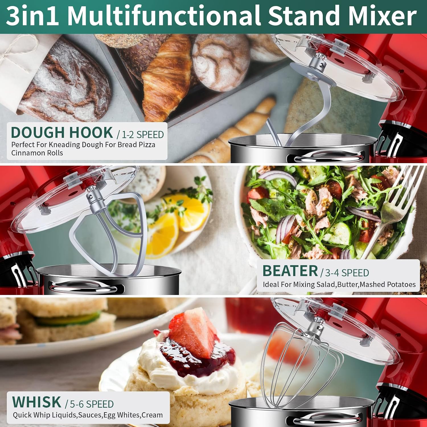 Detalle de Vospeed Stand Mixer 8L electric mixer