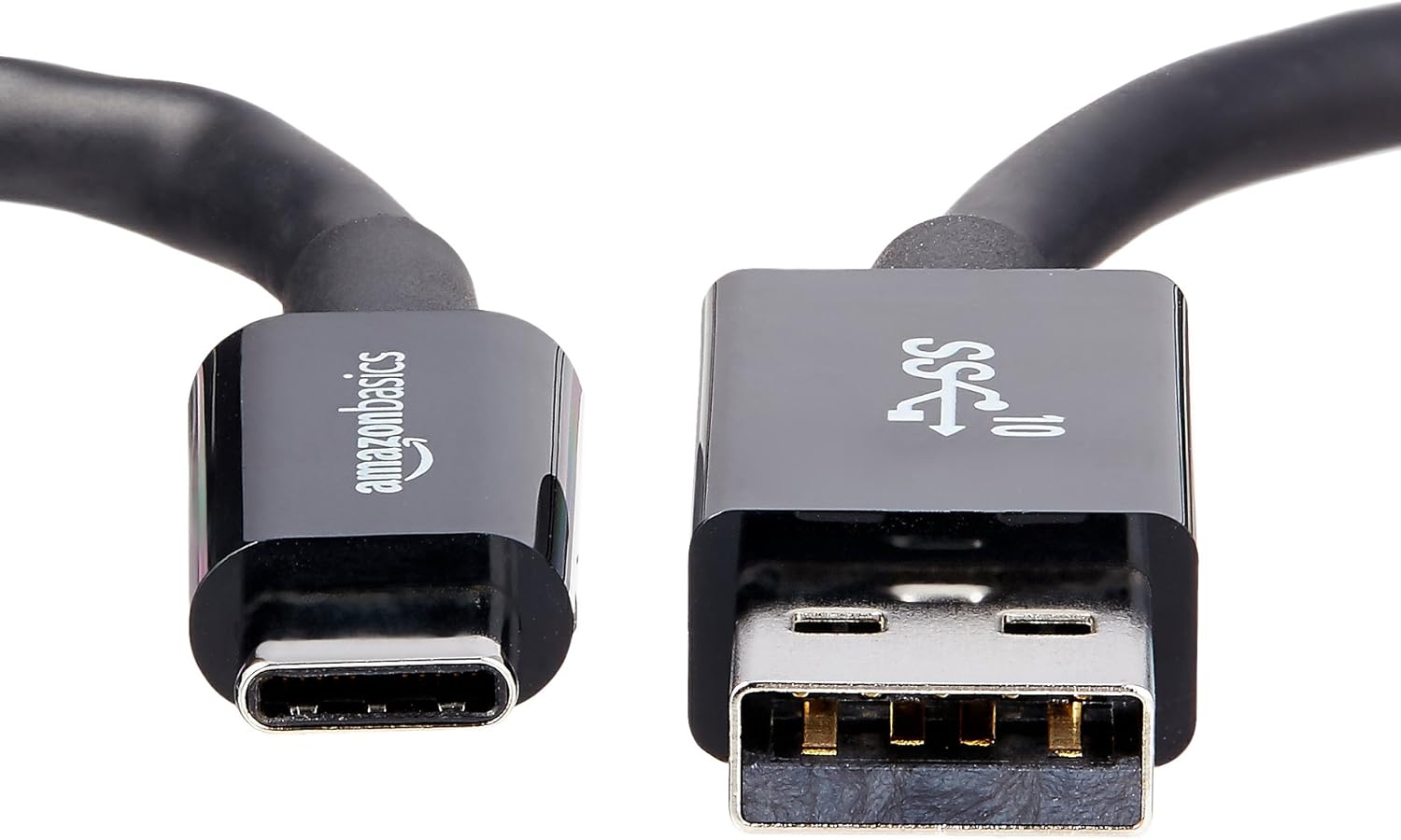 Detalle 2 de Amazon Basics USB-C to USB-A 3.1 Gen 2 Cable: 0.9 m, 10 Gbps, 15W Fast Charge, USB-IF Certified