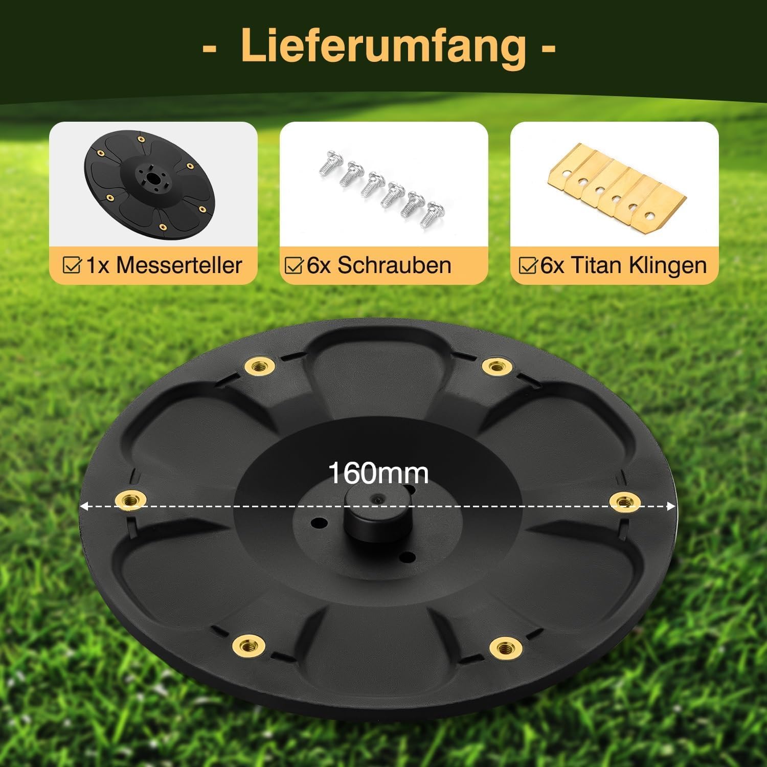 Thumbnail 4 de [AUFRÜSTUNG] Messerteller + 6 Klingen für Segway Navimow i-Serie (kompatibel mit i105E, i108E, i110E, i205 AWD, i208 AWD)