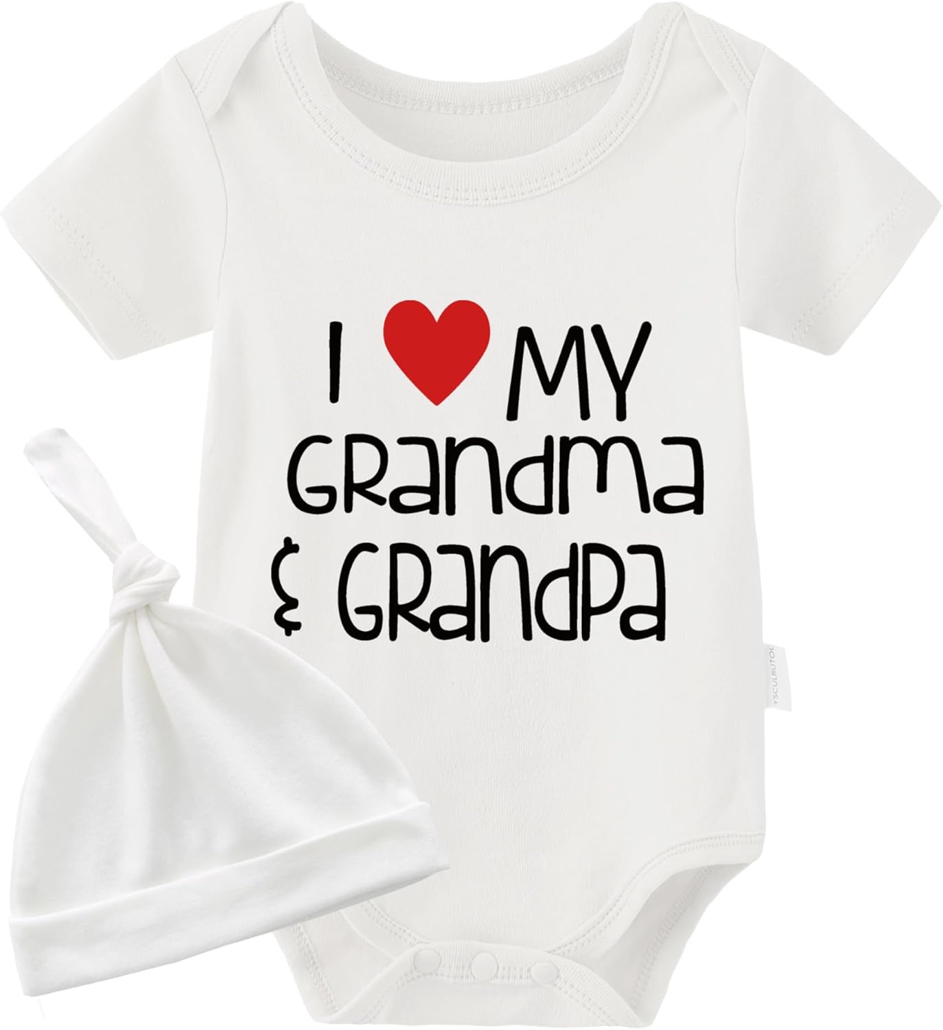Thumbnail 5 de Baby Strampler-Body (2er-Set) „I Love My Grandma Grandpa“ von culbutomind – kurzarm, aus 100% Baumwolle