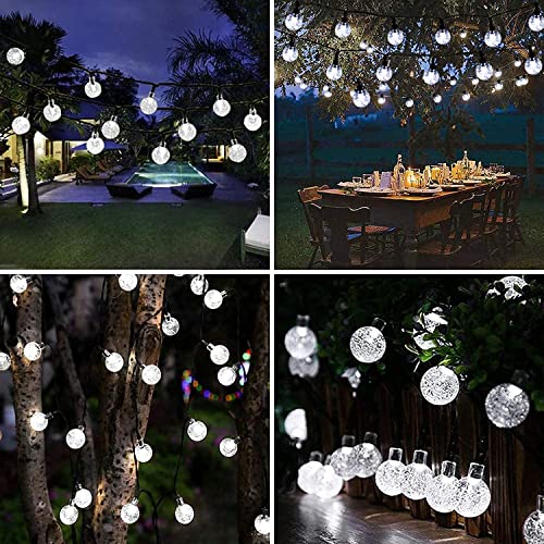 Detalle de Lezonic Solar Garden Lights Outdoor: 50 LED 7m Solar String Lights