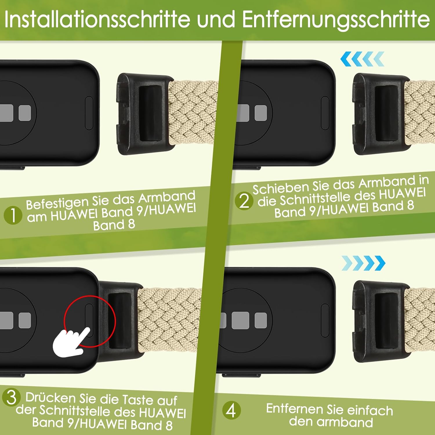Thumbnail 4 de Huawei Band 10 Armband aus Nylon, verstellbar