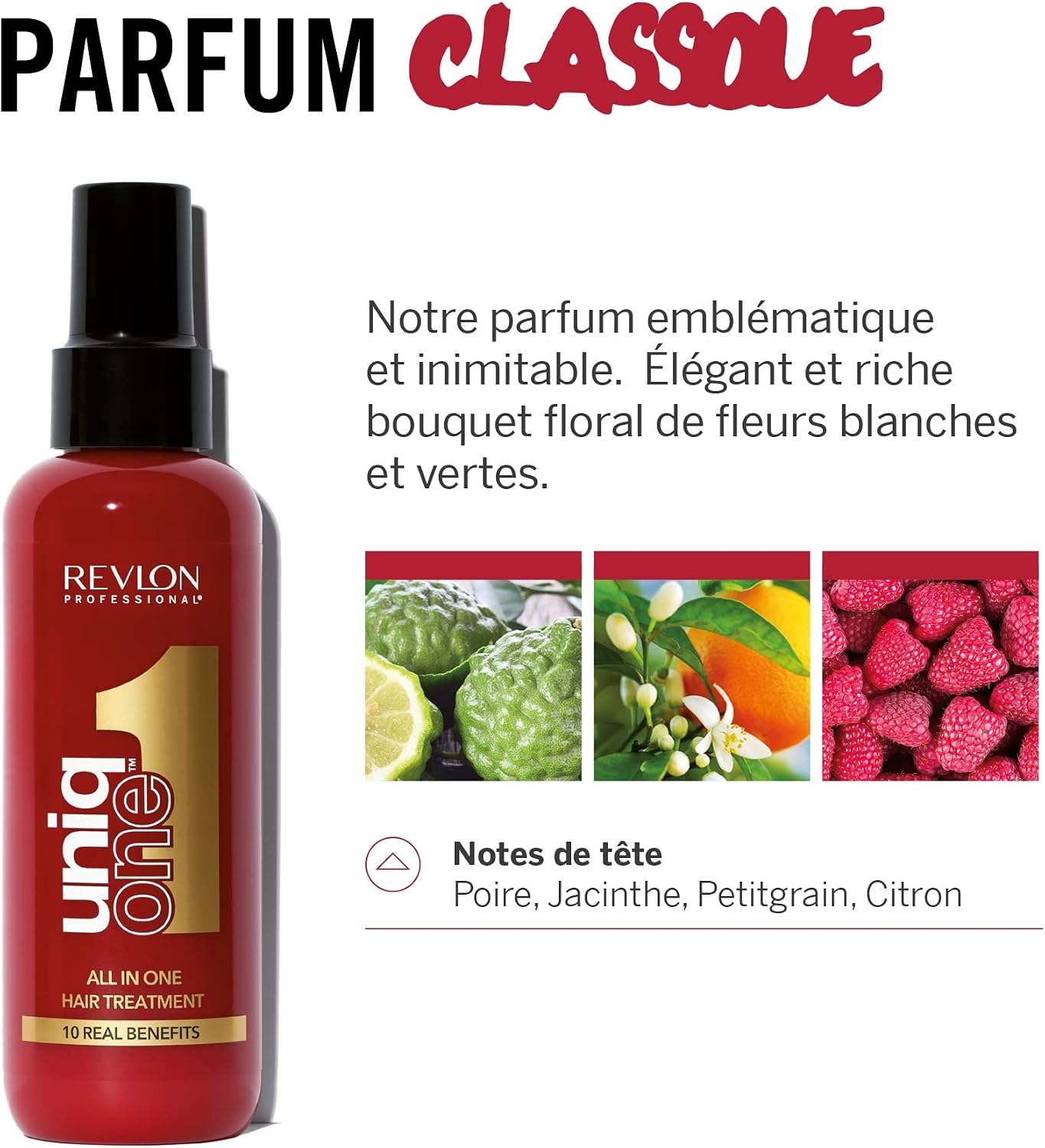Detalle de Revlon Professional UniqOne Masque Spray Sans Rinçage 10 En 1 – 150 ml