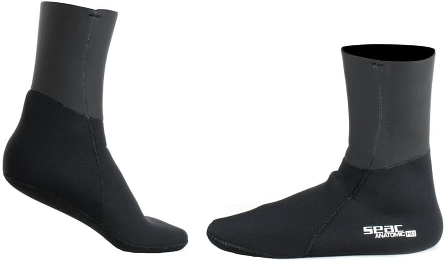 Detalle 2 de SEAC Anatomic HD: Calze in Neoprene da 3,5/5/7 mm per pesca in apnea e immersioni con pinne