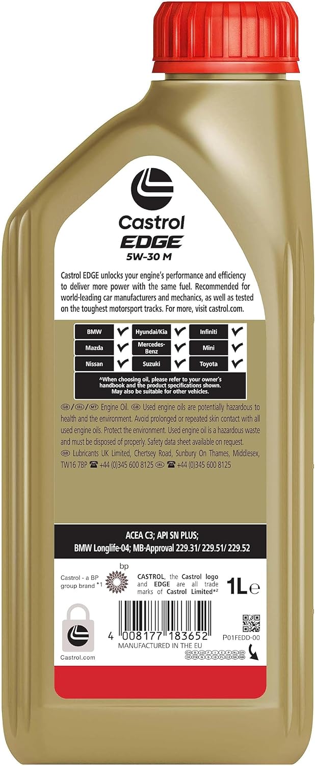 Thumbnail 3 de Castrol EDGE 5W-30 M Motoröl, 1L – Hochleistungsöl mit Fluid Titanium-Technologie