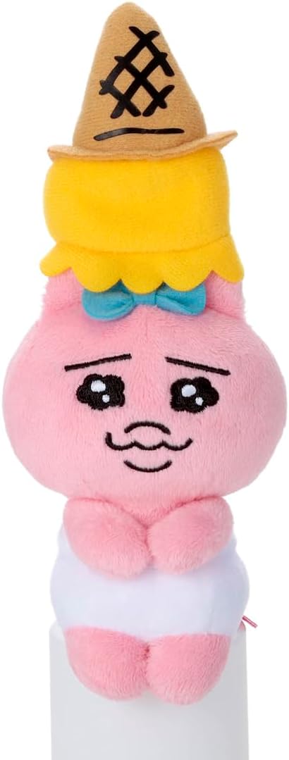 Detalle de タカラトミーアーツ おぱんちゅうさぎ ちょっこりさん(アイス)ぬいぐるみ 高さ約18cm