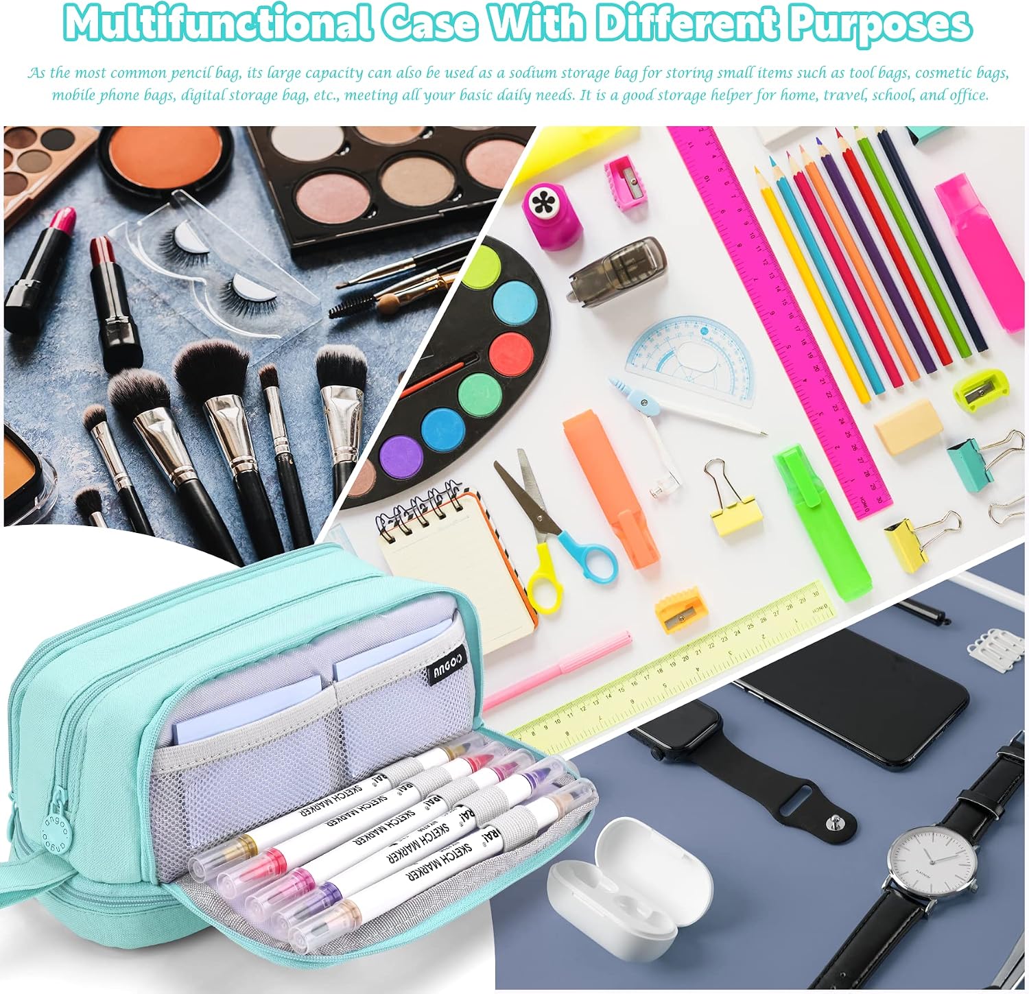Thumbnail 5 de Howala Large Capacity Pencil Case
