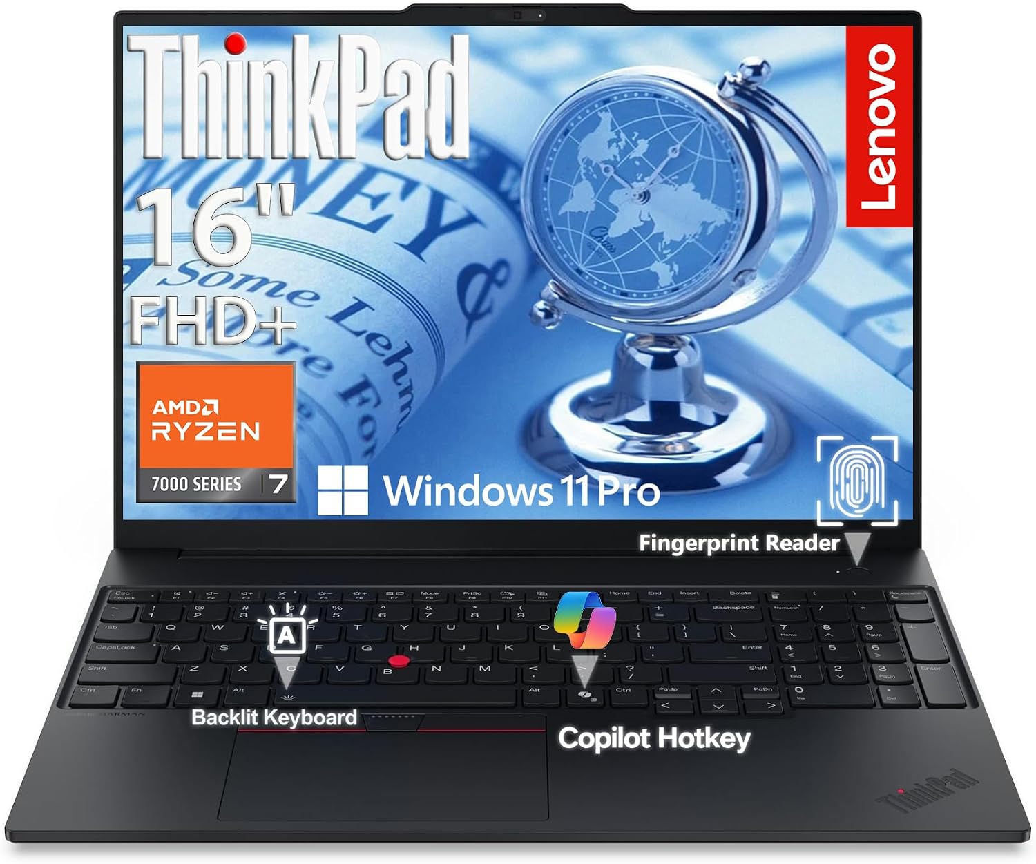 Detalle de Lenovo ThinkPad E16 Gen 2 laptop