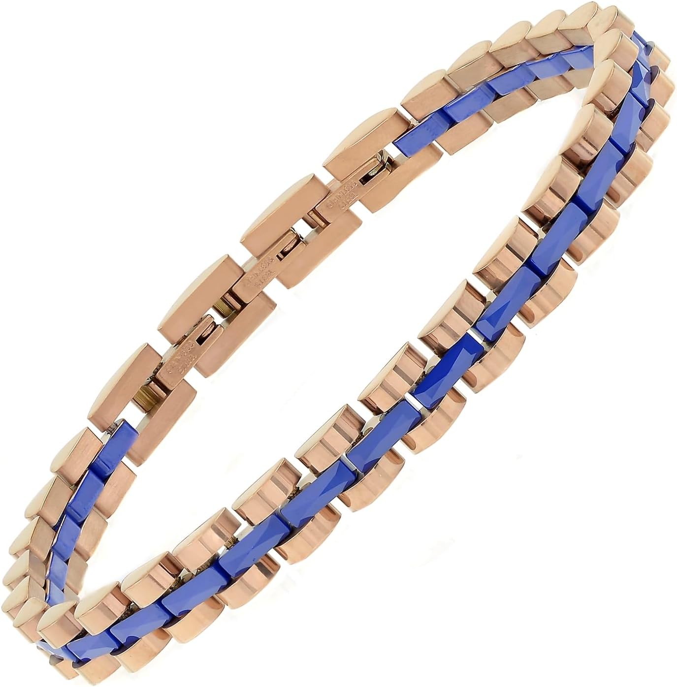 Thumbnail 6 de 10:10 Bracciale uomo in acciaio inox 316L con trattamento PVD – regolabile e confezione regalo