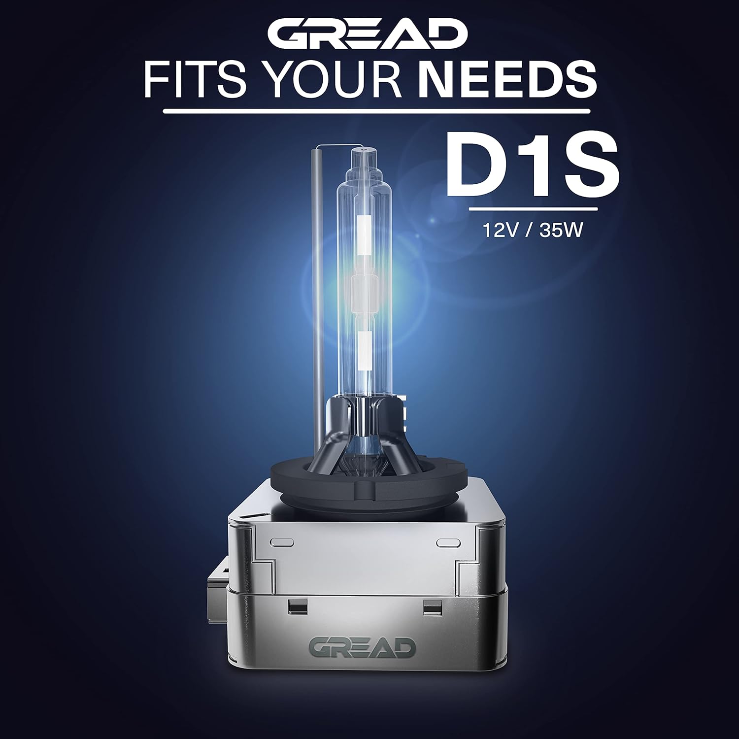 Thumbnail 1 de Gread D1S Xenon Brenner (2 Stück) – 6000K, 35W, passgenau für Xenon-Scheinwerfer