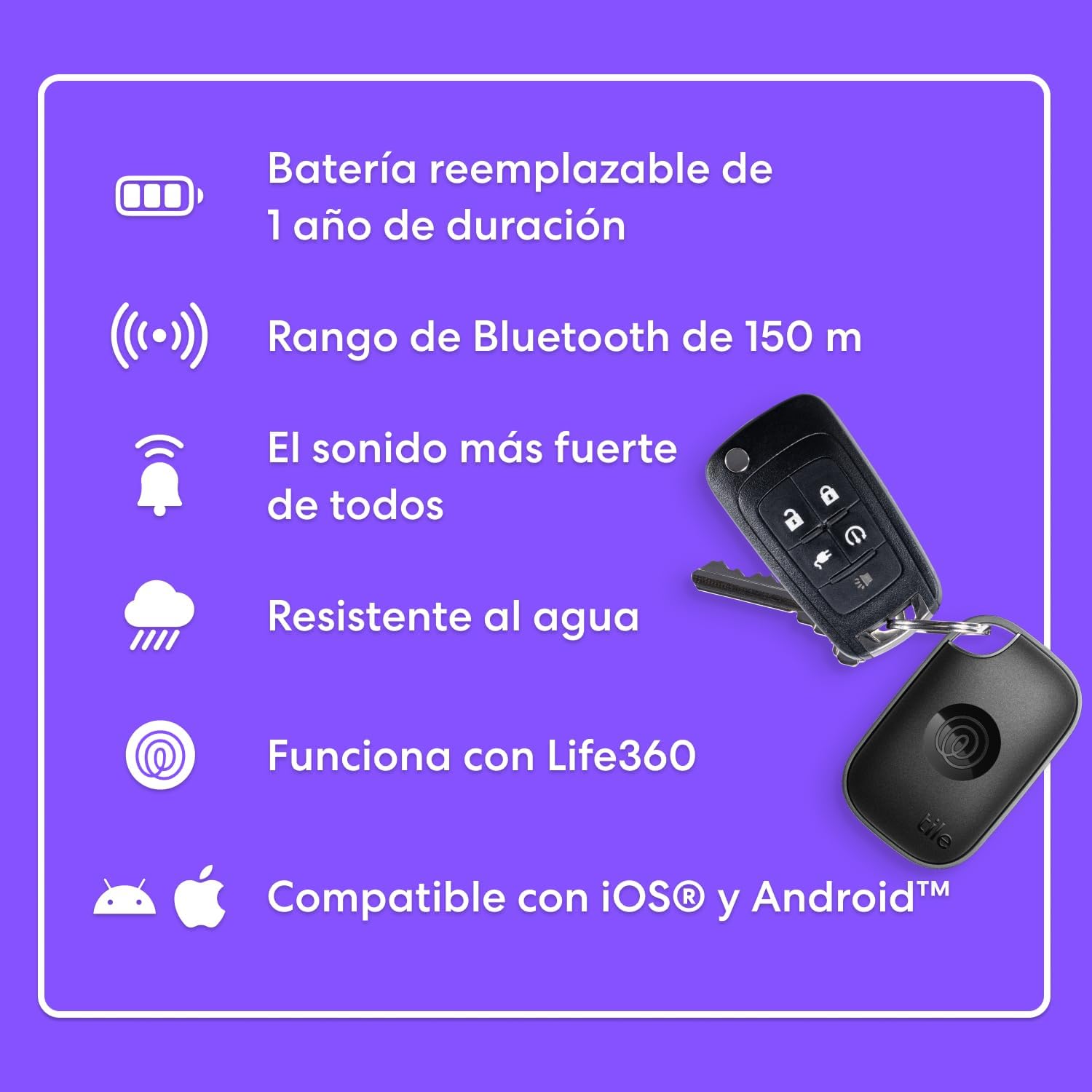 Thumbnail 6 de Tile by Life360 Pro (2024) localizador Bluetooth 105 m
