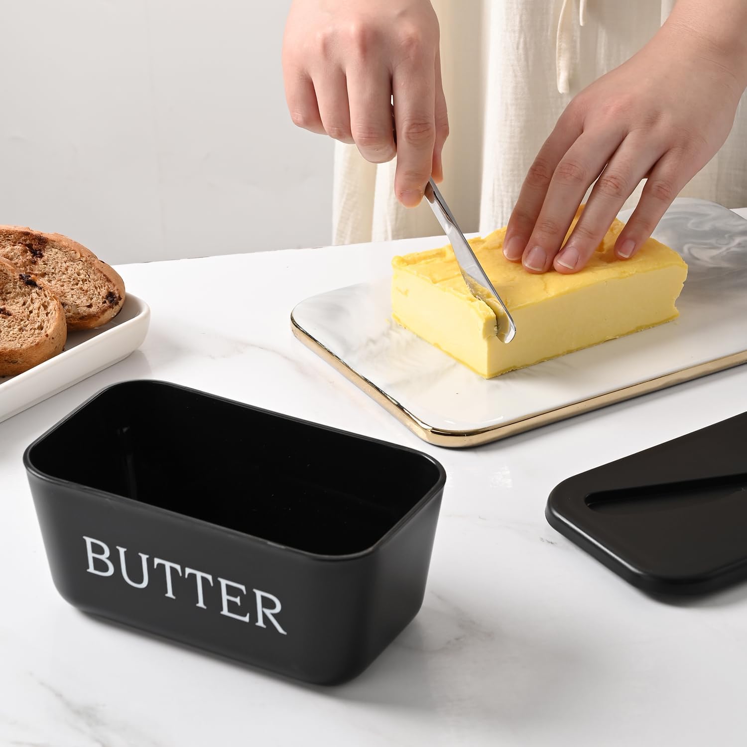 Detalle de Plastic Butter Dish with Lid