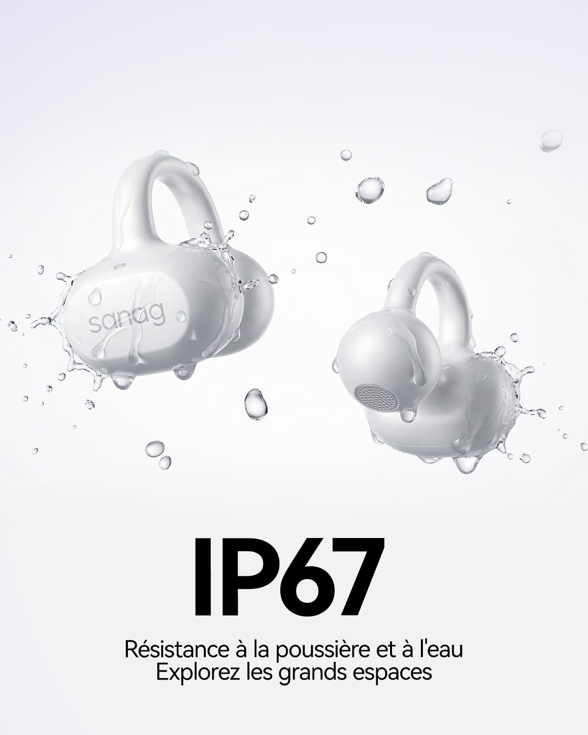 Thumbnail 6 de SANAG S6SUltra Écouteurs Bluetooth sans Fil – Open-Ear Clip, IP67, 4,5 g