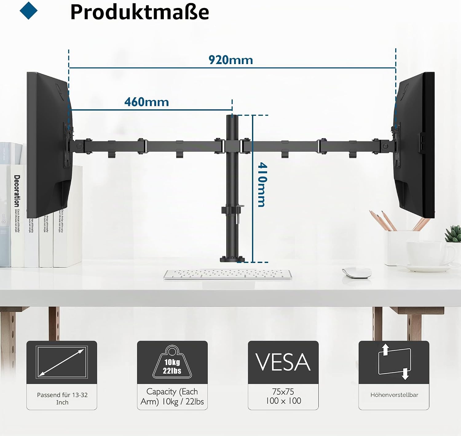 Thumbnail 6 de BONTEC Monitorhalterung für 10 kg 2er Set