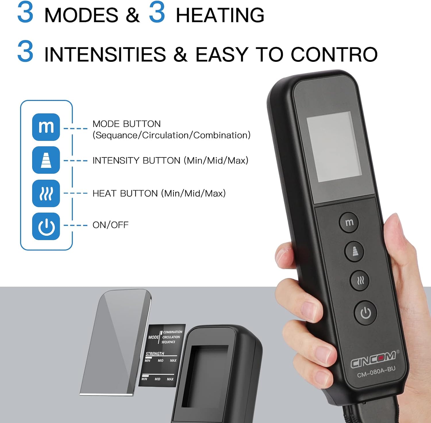 Thumbnail 2 de CINCOM Leg Massager with Heat and Compression