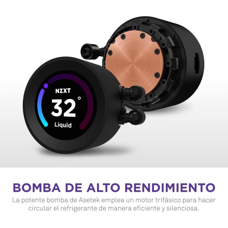 Detalle de NZXT Kraken Elite 280 kit refrigeración líquida