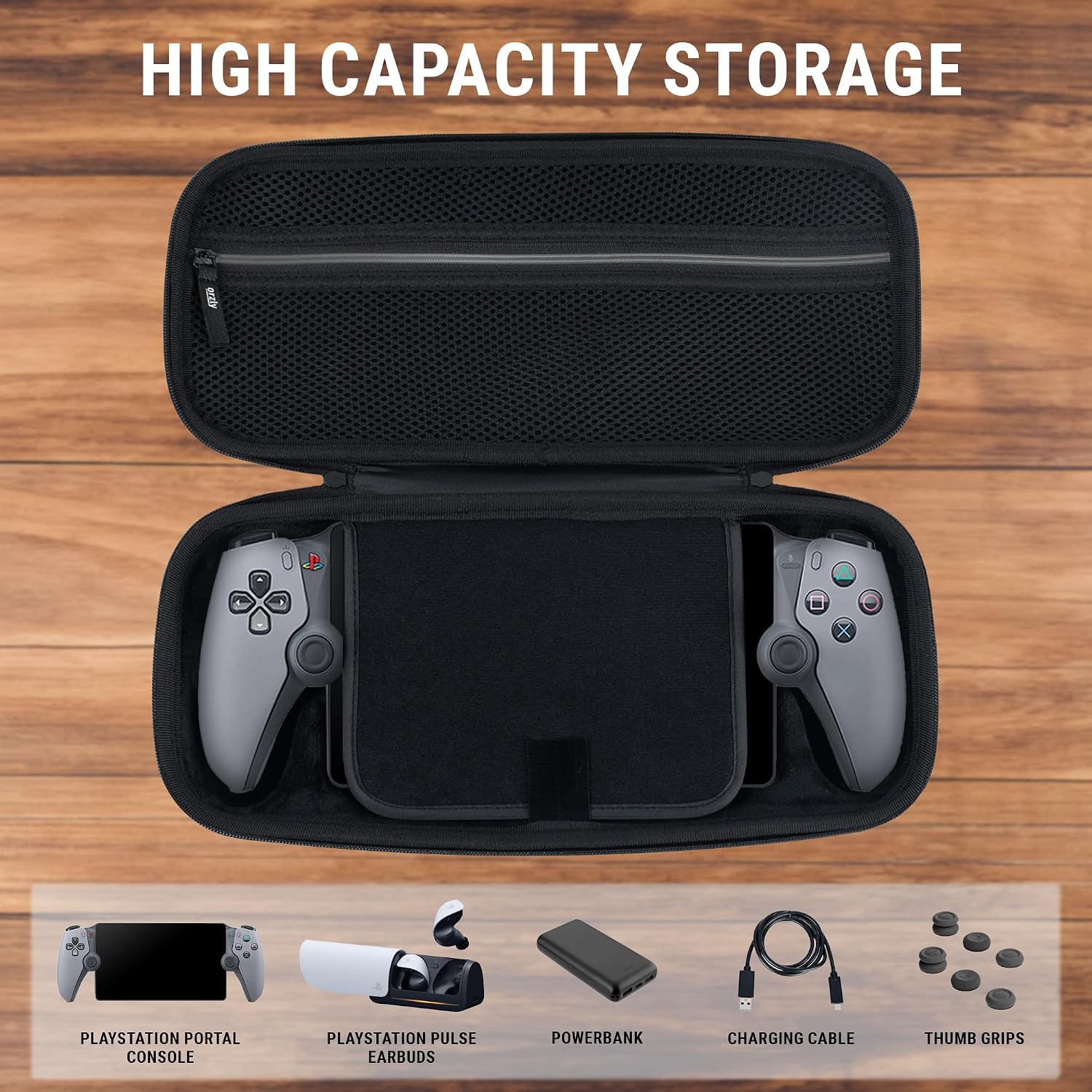 Thumbnail 6 de Orzly Carry Case for PlayStation Portal Remote Player (Grey) – Gift Box Edition