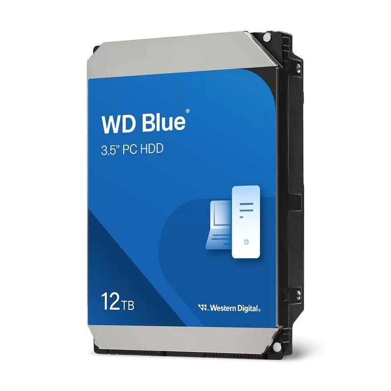 Detalle de Disco duro WD Blue WD120EAGZ 12 TB – 7200 rpm, SATA 6 Gb/s, 512 MB cache