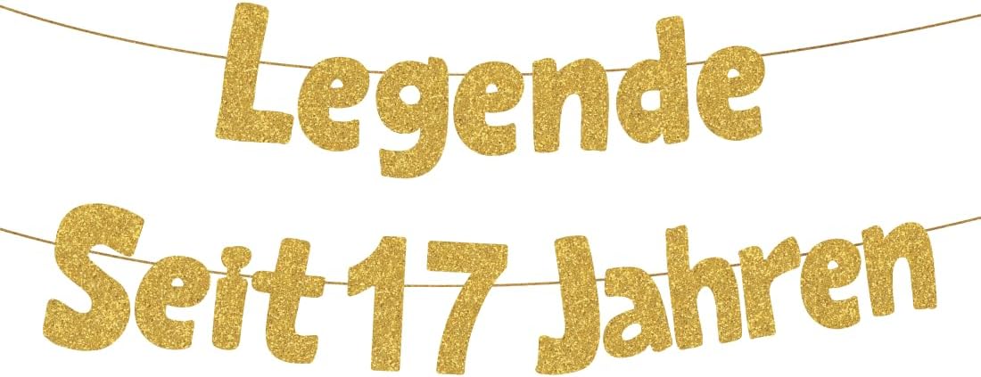 HUKUMA Legende „Seit 17 Jahren“ – Banner zur 17. Geburtstagsfeier (1,5 m)