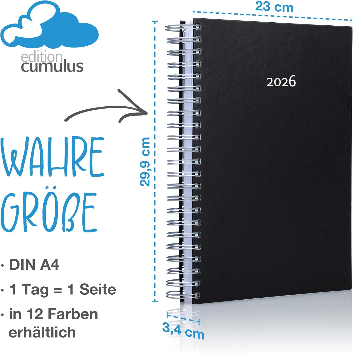 Thumbnail 4 de DIN A4 edition cumulus 2026 Kalender 400 Seiten