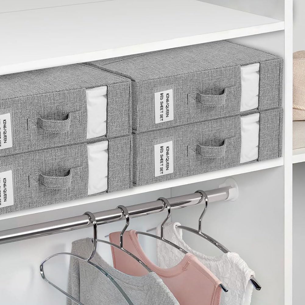Thumbnail 6 de WANGIRL 6 Pack Linen Storage Boxes for Bedding