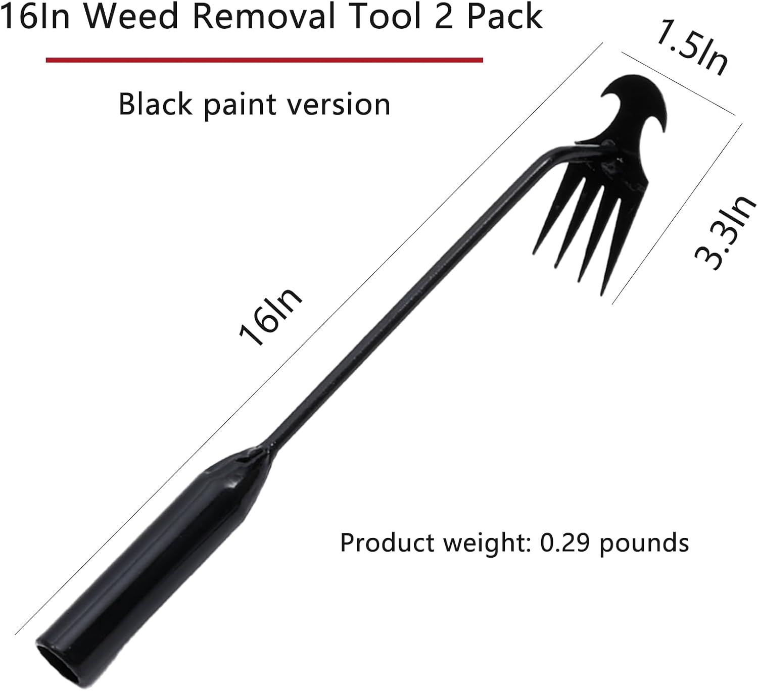 Detalle de Garden weed puller, manganese steel