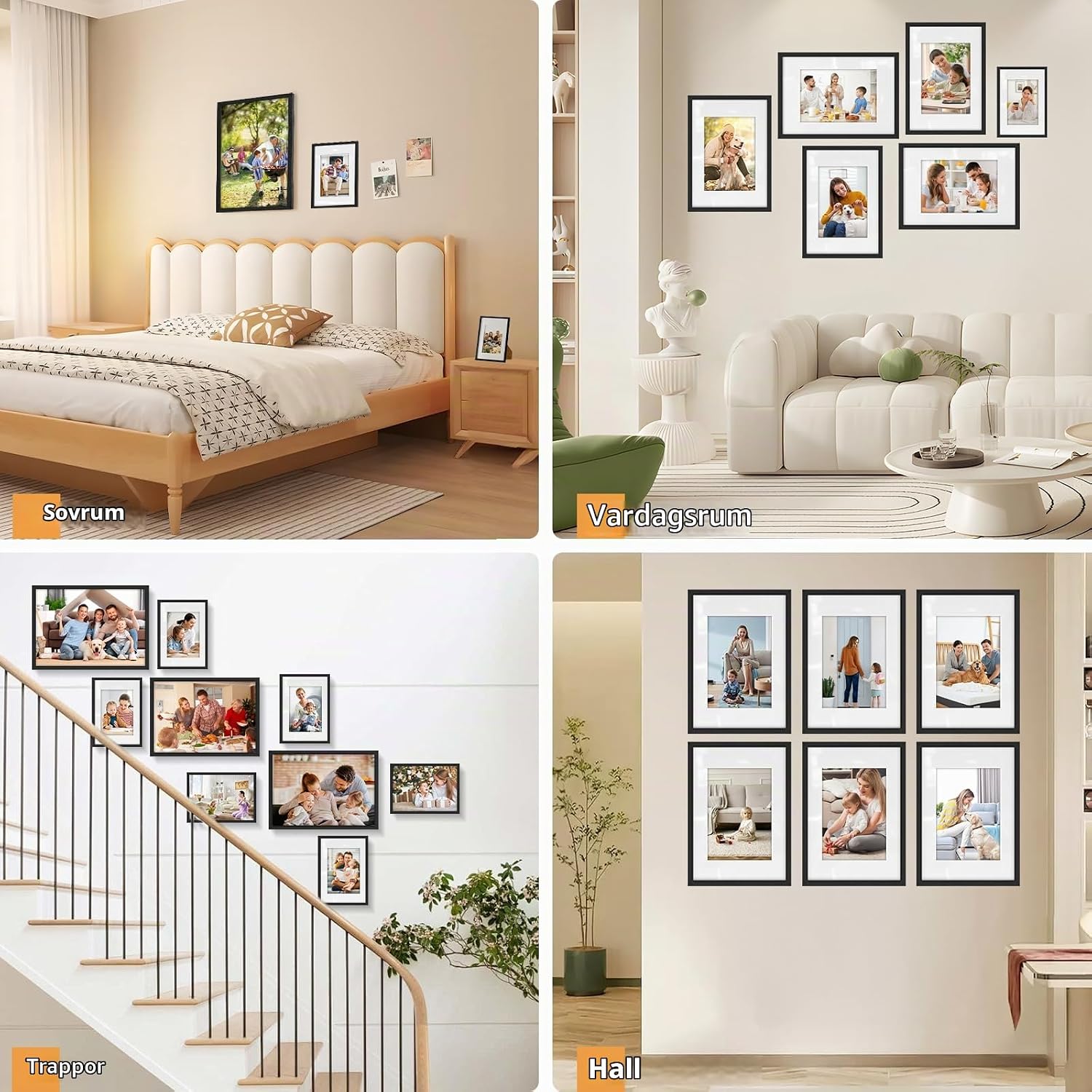 Detalle 1 de RUN HELIX 2-pack bildramar 40 x 60 cm, vita med plexiglas