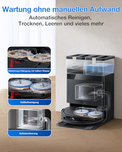 Detalle de ECOVACS Deebot T50 Omni Gen3 Saugroboter – starke Saugkraft, smarte Wartung inklusive Omni-Station