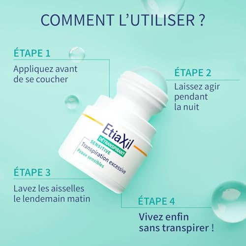 Detalle de ETIAXIL Déodorant Détranspirant Peaux Sensibles - Sans parfum, 15 ml