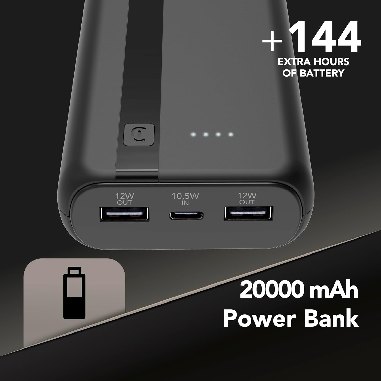 Detalle de Cellularline Power Bank 20000 20 000 mAh