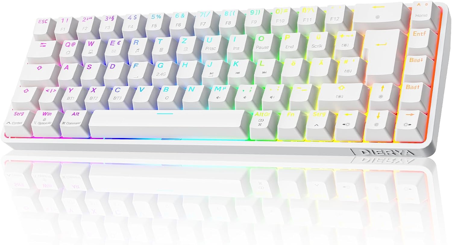 Detalle de Dierya DK68 Kabellose Gaming Tastatur