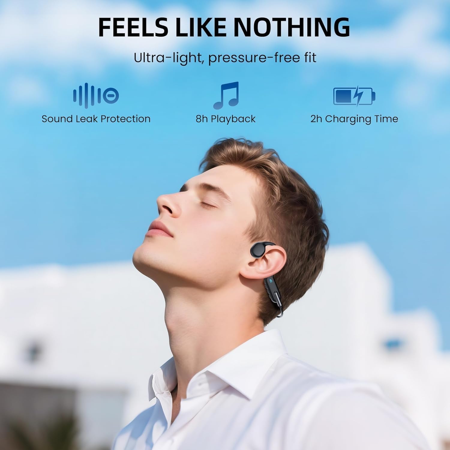Thumbnail 6 de HIFI WALKER T10 Air Knochenschall Kopfhörer – IPX8 Wasserdicht, 32 GB MP3-Player, Open-Ear Bluetooth 5.3