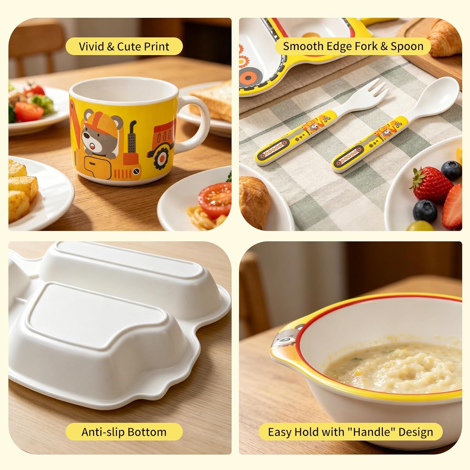 Detalle 2 de Bamboo Toddler Dinnerware Set