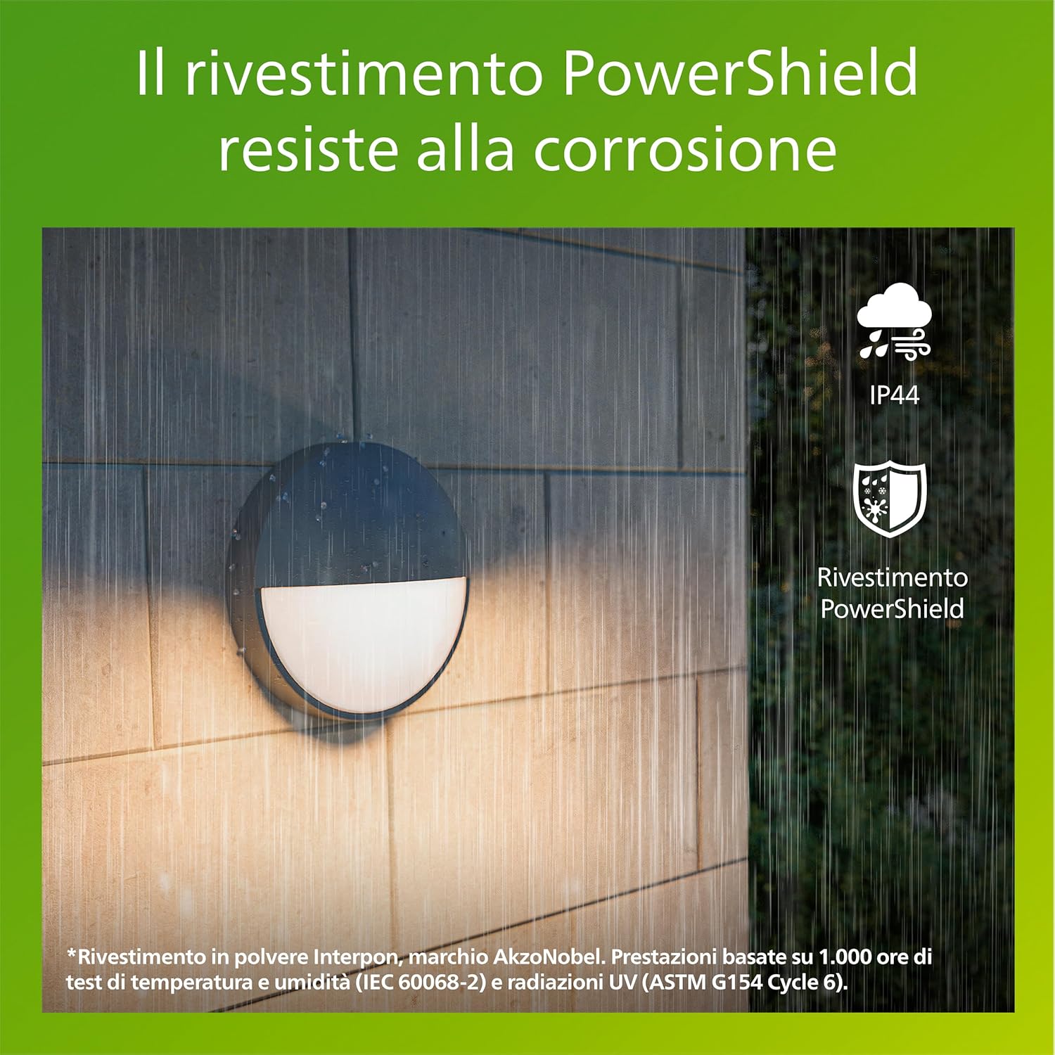 Thumbnail 2 de Philips Capricorn Ultra-Efficient applique da esterno con sensore di movimento, 800 lm, 2700 K, IP44 grigio antracite