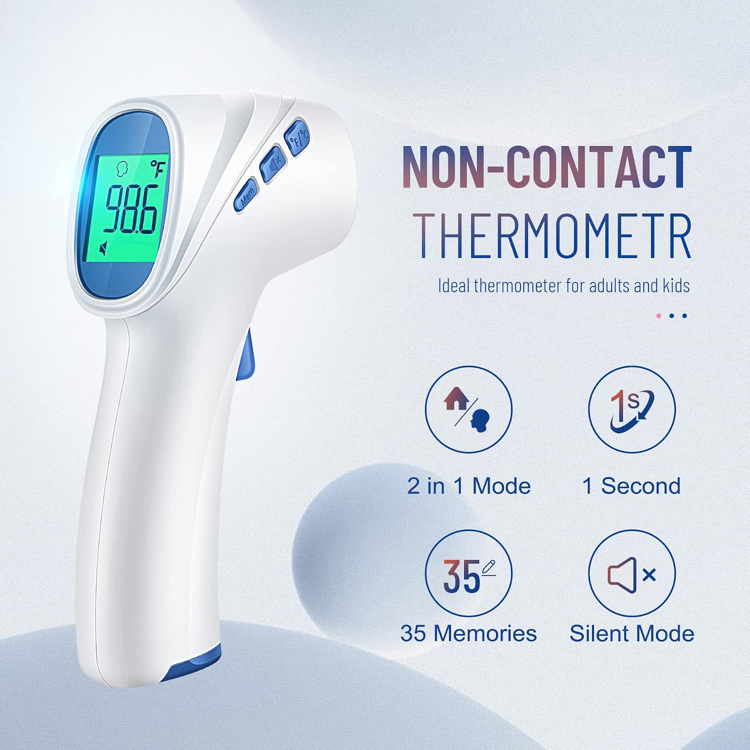 Thumbnail 1 de GoodBaby Forehead Thermometer: Non-Contact, Fast & Accurate for All Ages