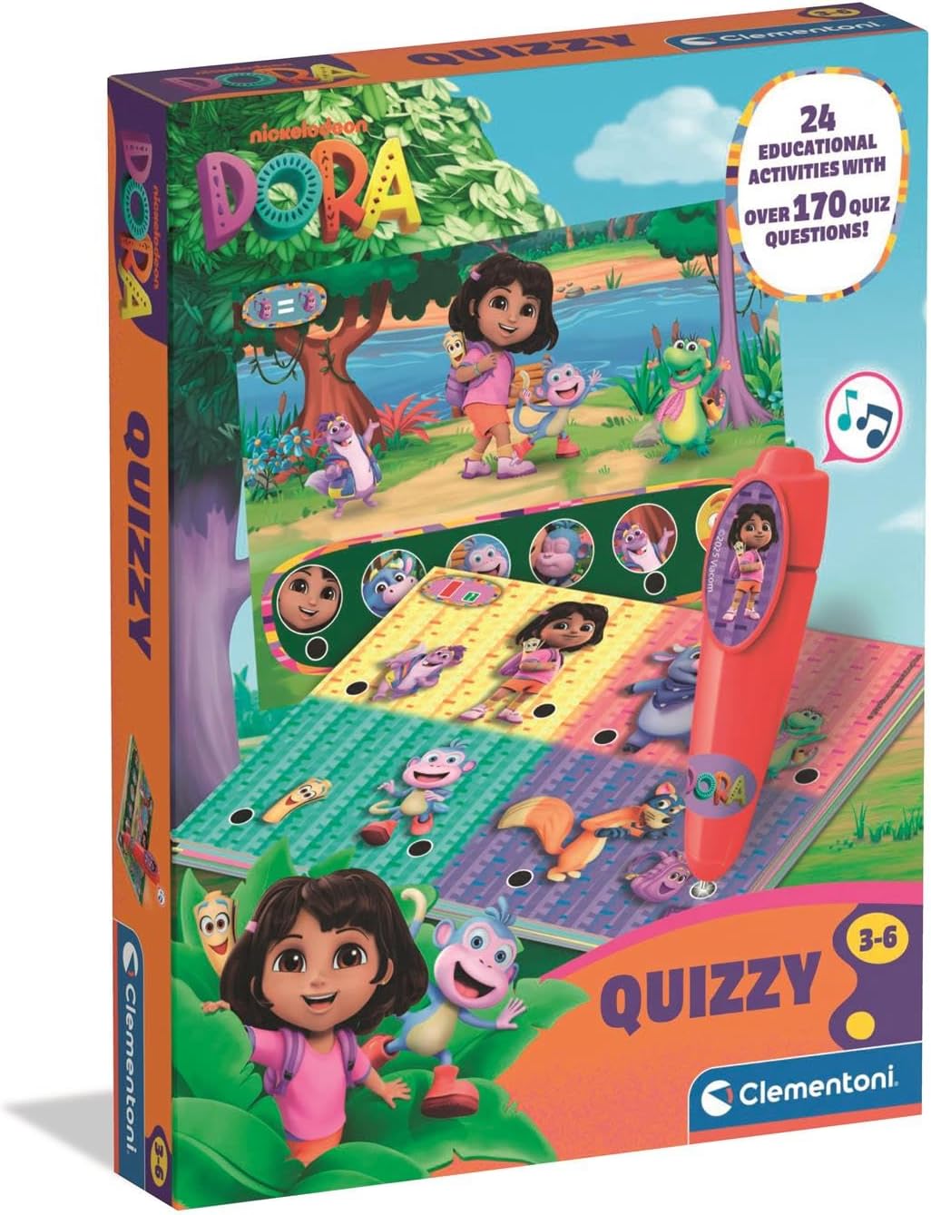 Detalle de Clementoni E-Lektor Quiz Basic Dora 16682