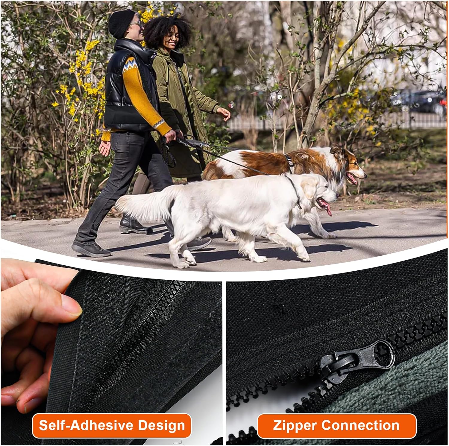 Detalle 2 de YBCCBY Waterproof Dog Blanket (100 x 70 cm) – Foldable Plush Pet Blanket with Collapsible Dog Bowl, Anti-Slip Bottom and Storage Bag