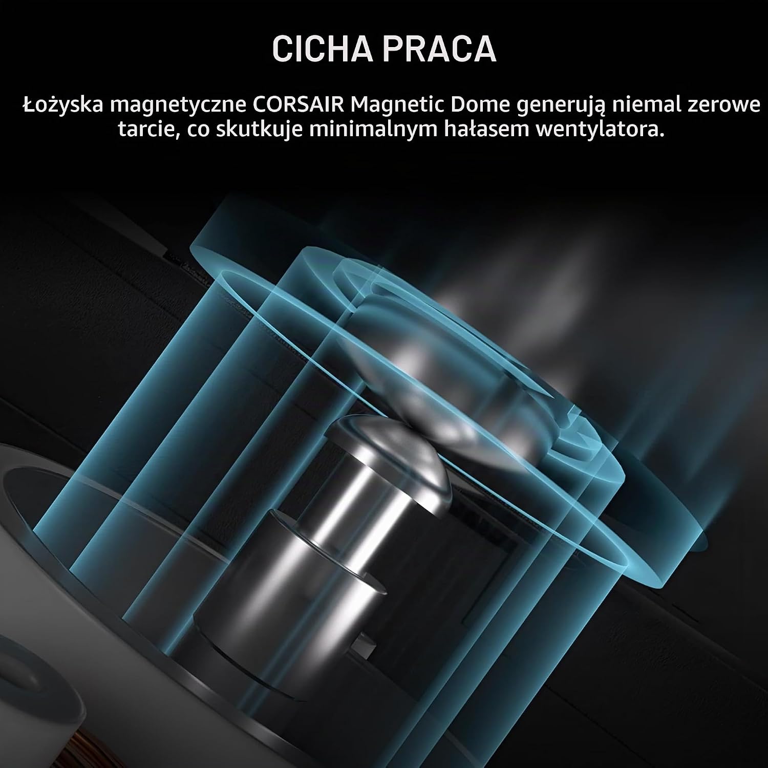 Thumbnail 6 de Corsair RS120-R ARGB – 3 białe wentylatory 120 mm PWM z odwróconymi łopatkami