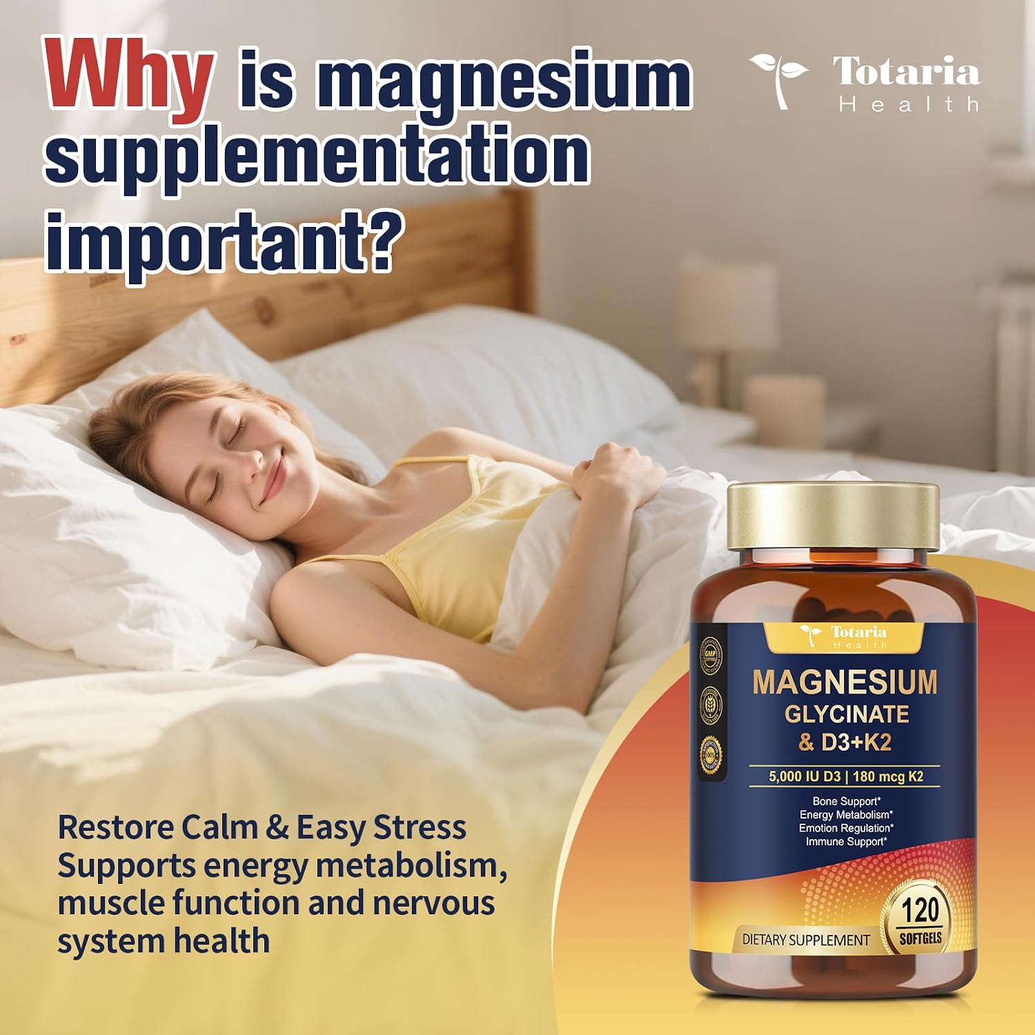 Detalle de Magnesium Glycinate Supplement 500 mg