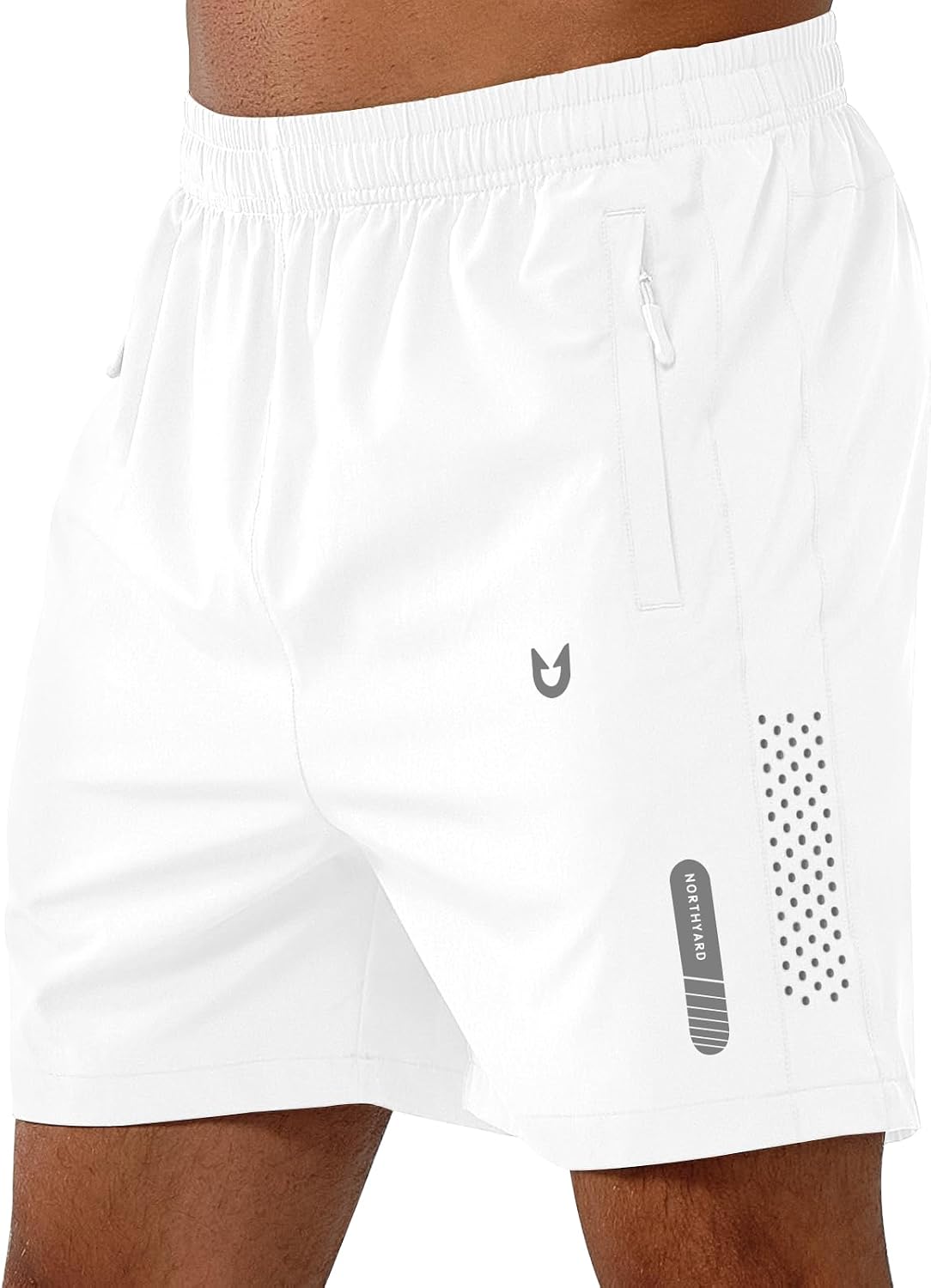 NORTHYARD Men's Athletic Shorts, 5"/7"/9" Inseams, Zipper Pockets