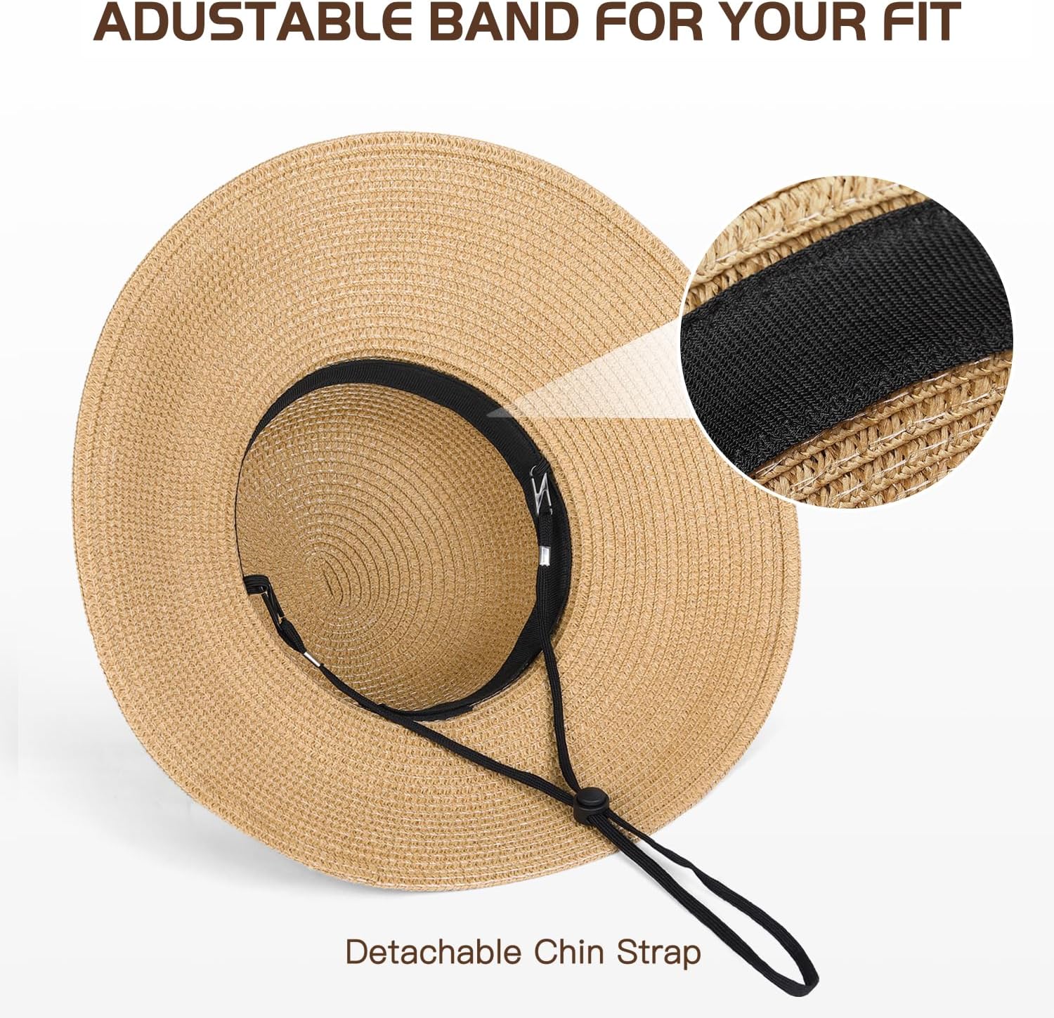 Thumbnail 3 de Beach Hat for Women by Trifabricy: Wide Brim, Foldable Sun Hat with UPF 50+ Protection
