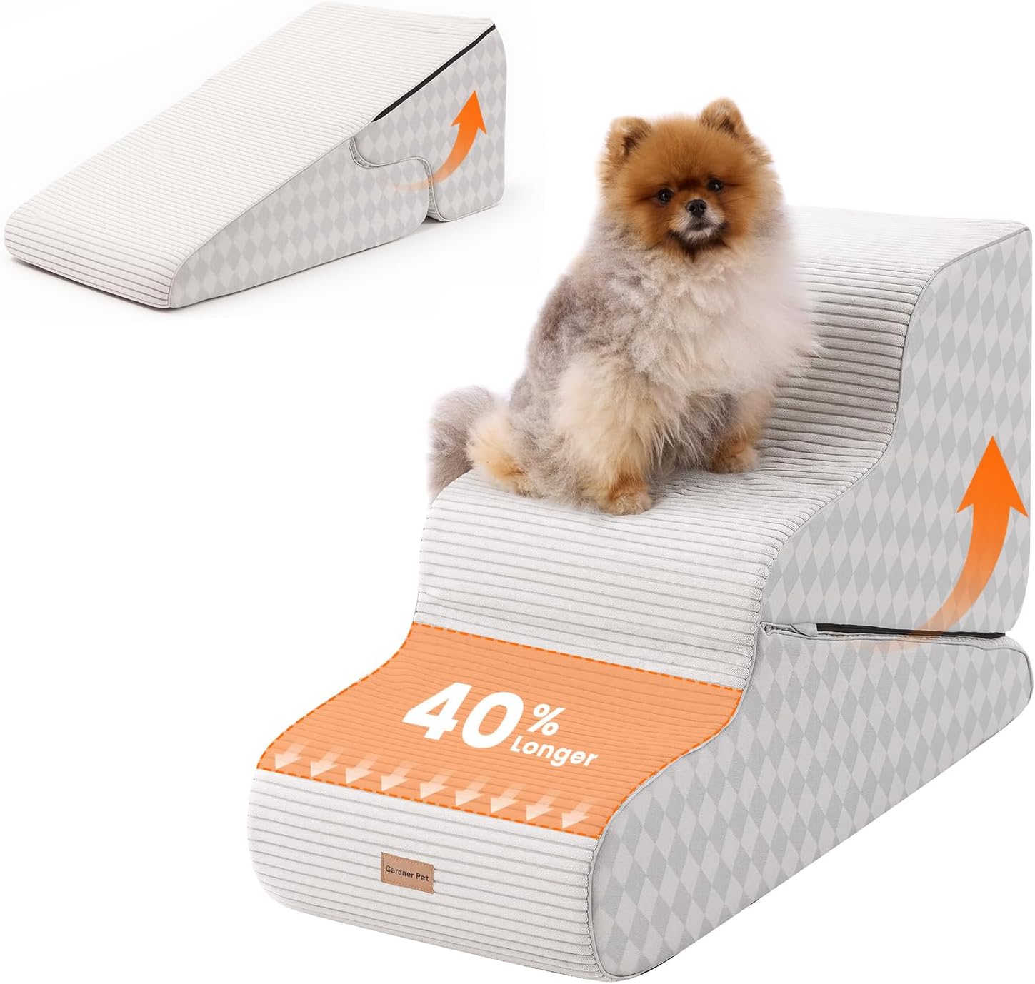 Thumbnail 6 de Gardner Pet Scala per Cani Piccoli 50 cm, 4 gradini: rampina in schiuma antiscivolo e impermeabile