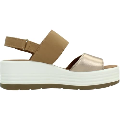 Detalle 2 de IGI&Co 1164511 Sandali Donna Zeppa con Plantare in Pelle Beige – comfort e stile quotidiano