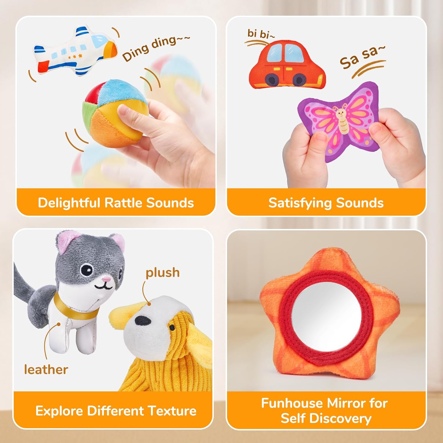 Thumbnail 3 de JoyCat Baby Toys 6–12 Months Mystery Soft Box (10 Sensory Objects)