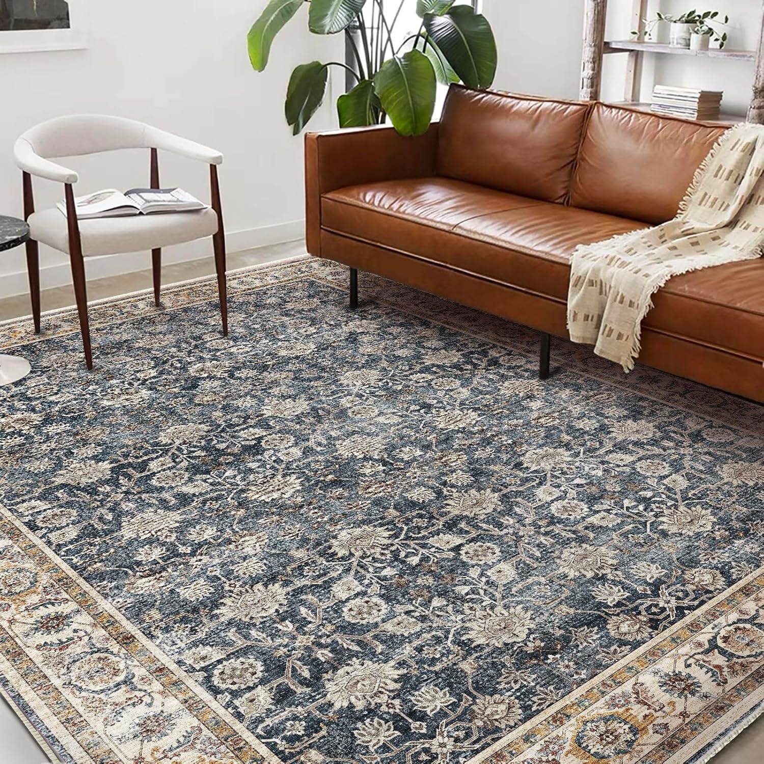 Thumbnail 1 de CHAMPLANT 10'x14' Boho Area Rug - Washable, Non-Slip, Ultra-Thin & Machine Cleanable